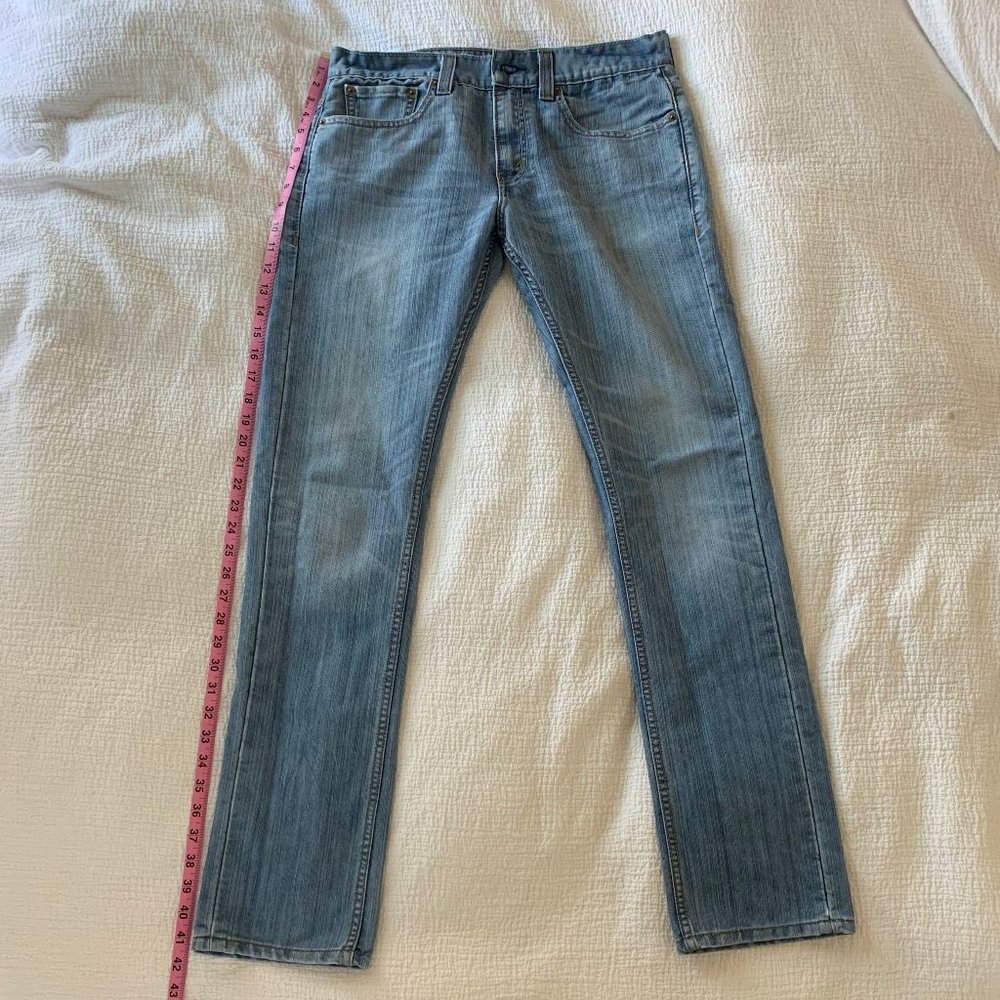 Levi's 511 slim skinny jeans light blue wash 32x32 EUC